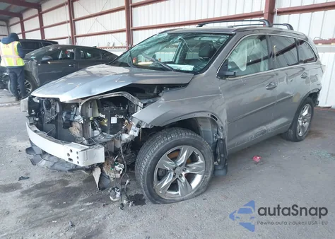 2015 Toyota Highlander Limited V6 z USA, uszkodzony, nr VIN 5TDDKRFH0FS126023